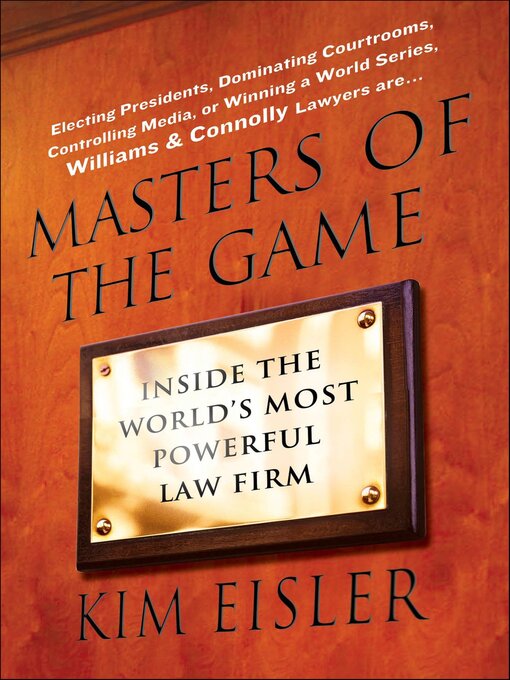 Title details for Masters of the Game by Kim Eisler - Available